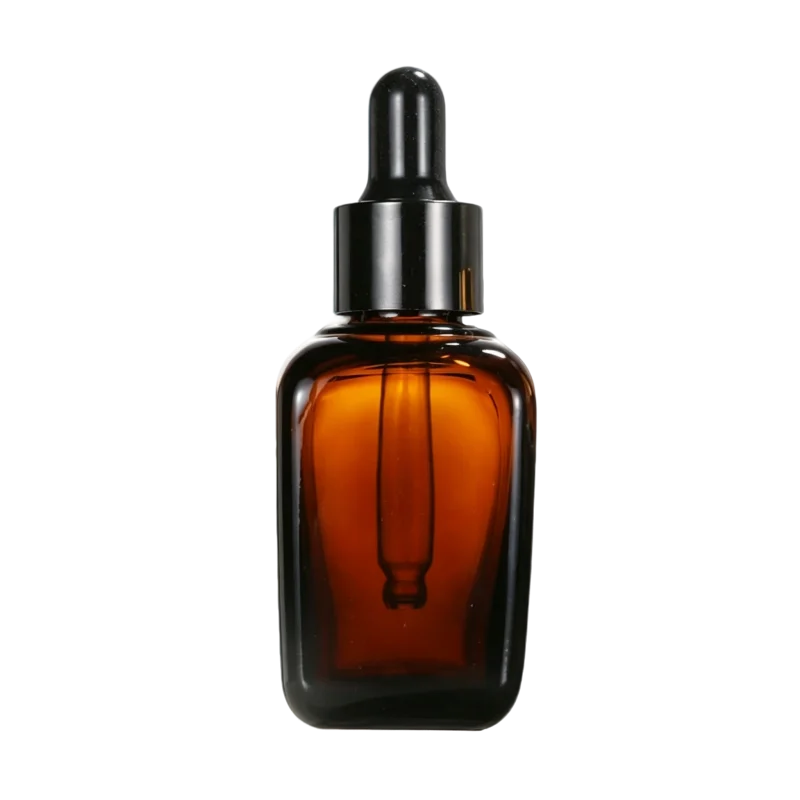 amber square essential oil bottles dropper caps 10ml 25ml 35ml 50ml 100ml