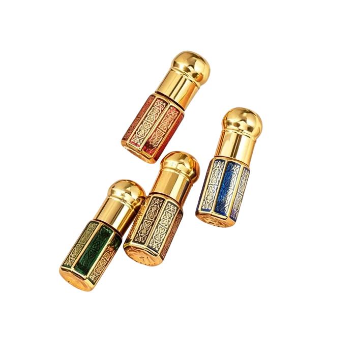 3ml/6ml/12ml Portable Glass Roller Bottles, Empty Sample Roll-On Vials for Essential Oil Massage - Image 4