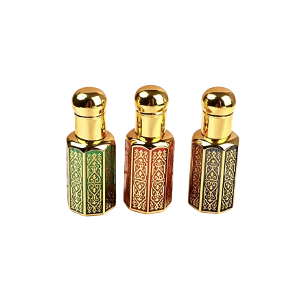 portable glass roller bottles essential oil massage vials 3ml 6ml 12ml