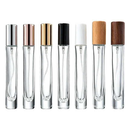 tall square refillable perfume spray bottles 10ml glass travel containers