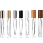 10ml Tall Square Refillable Perfume Spray Bottles, Premium Empty Glass Travel Fragrance Containers - Image 3