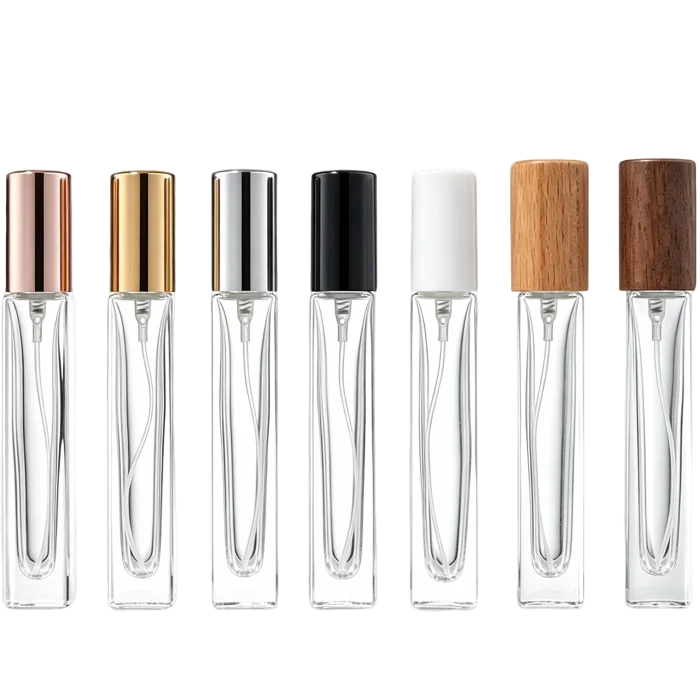 10ml Tall Square Refillable Perfume Spray Bottles, Premium Empty Glass Travel Fragrance Containers - Image 3