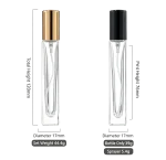 10ml Tall Square Refillable Perfume Spray Bottles, Premium Empty Glass Travel Fragrance Containers - Image 5