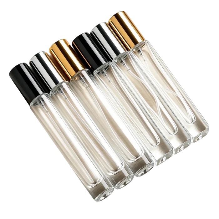 10ml Tall Square Refillable Perfume Spray Bottles, Premium Empty Glass Travel Fragrance Containers - Image 4