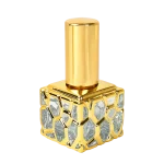 electroplated cube perfume bottles 10ml mini glass sample travel refill