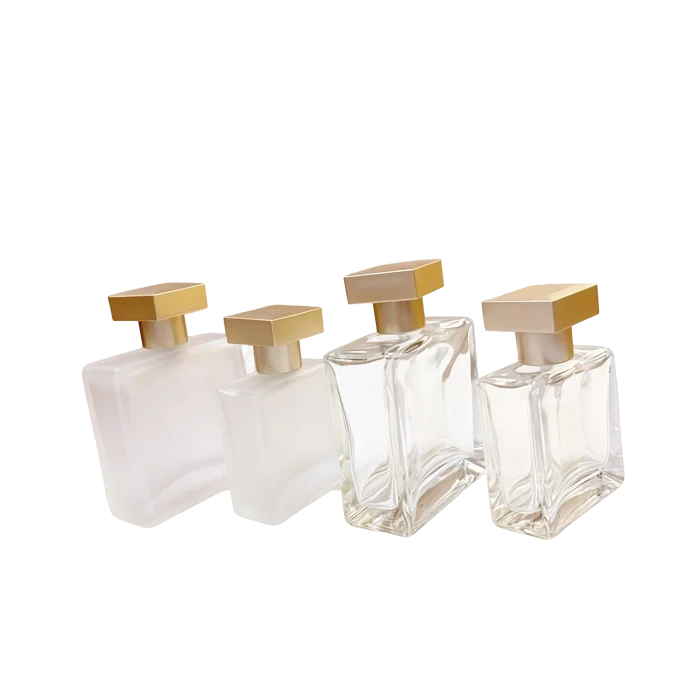 Luxury Frosted Empty Glass Perfume Spray Bottles, 25ml 50ml Portable Travel Refill Cosmetic Vials - Image 2