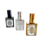 electroplated glass perfume tube spray 15ml refillable toner mist