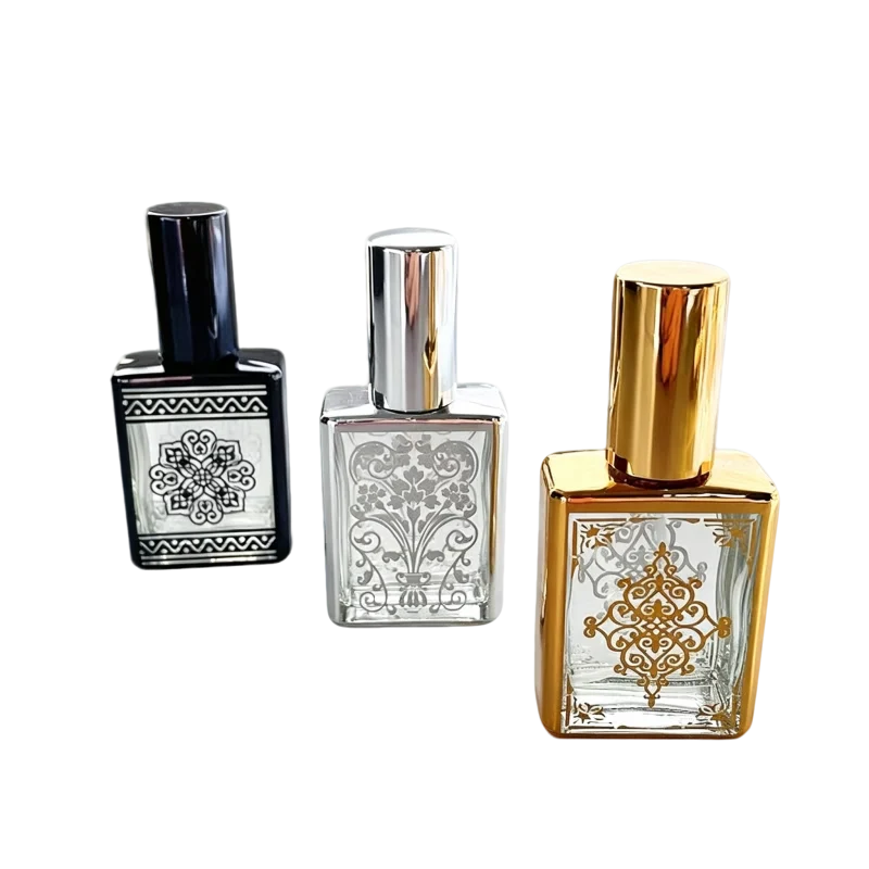 electroplated glass perfume tube spray 15ml refillable toner mist