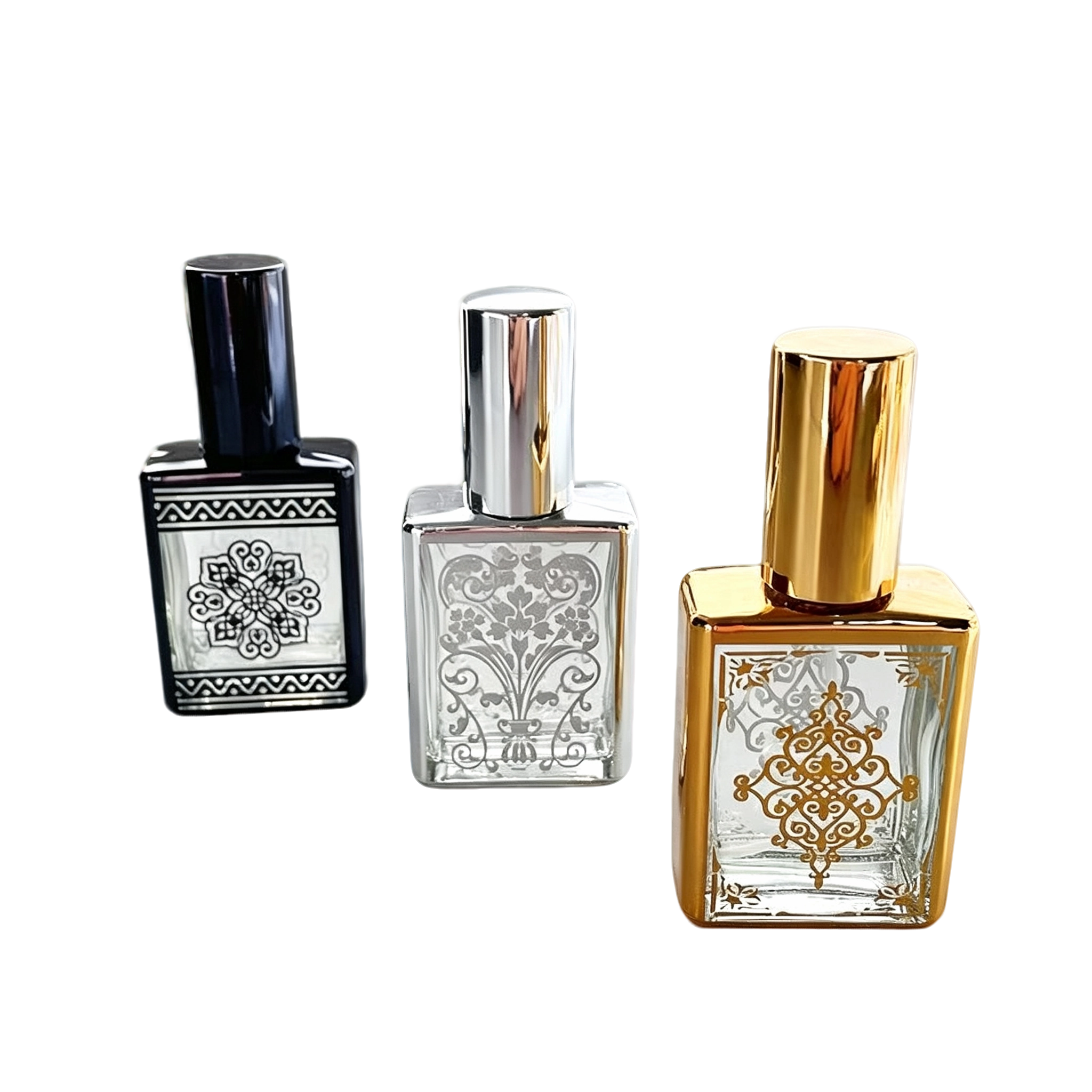 VT-GB-0016-主图 electroplated glass perfume tube spray 15ml refillable toner mist
