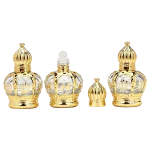 Luxury 15ml UV Electroplated Glass Roll-On Bottles, Portable Empty Refillable Vials for Perfume & Essential Oil Samples - Image 2
