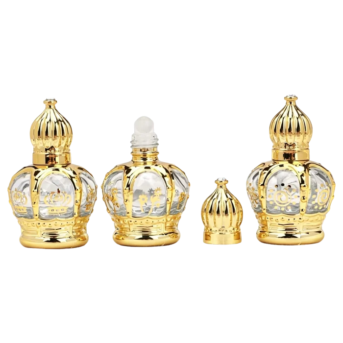 Luxury 15ml UV Electroplated Glass Roll-On Bottles, Portable Empty Refillable Vials for Perfume & Essential Oil Samples - Image 2