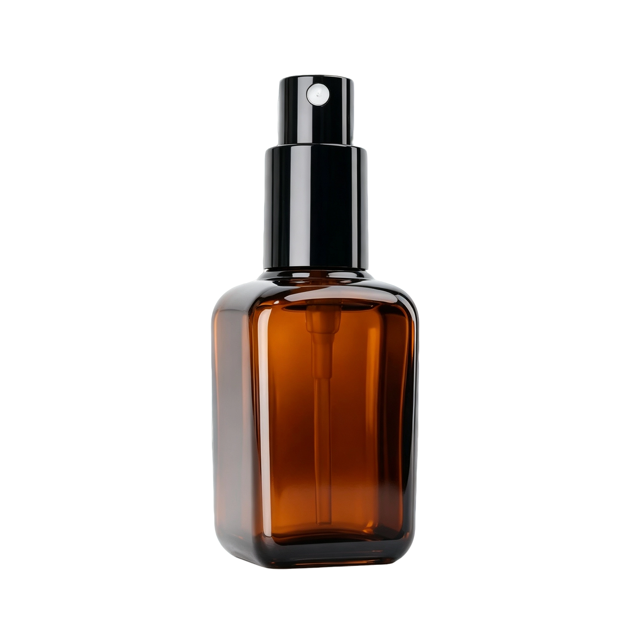 VT-GB-002-主图 amber square glass bottles spray lotion pumps 10ml 25ml 50ml 100ml UV blocking