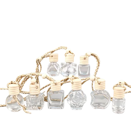 multi-style car perfume bottle ornaments 5ml 10ml 15ml refillable glass