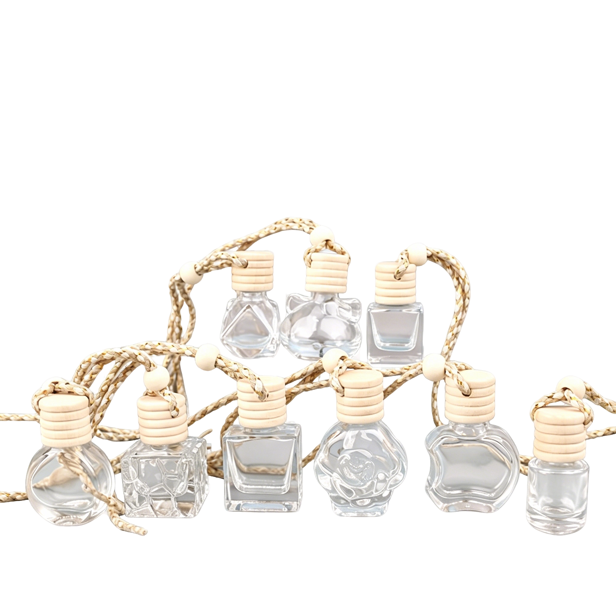 VT-GB-0021-主图 multi-style car perfume bottle ornaments 5ml 10ml 15ml refillable glass