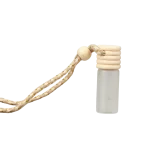 5ml Frosted Empty Glass Car Perfume Bottle Pendant, Refillable Vehicle Hanging Aroma Ornament Decor - Image 3