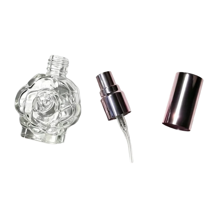 10ml Empty Rose Printed Glass Spray Bottles, Portable Refillable Perfume Travel Containers - Image 4
