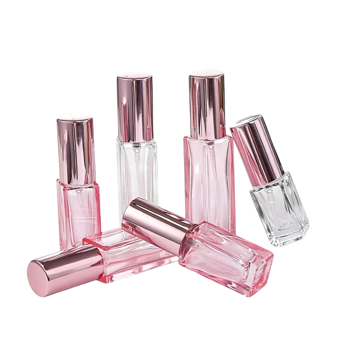 5ml 10ml 20ml Portable Refillable Glass Perfume Spray Bottles, Press-Type Empty Travel Cosmetic Dispenser for Fragrance Toner - Image 2