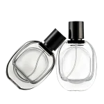 30ml Oval Glass Fine Mist Spray Bottles, Thin Black Frosted / Frosted / Clear In Stock, Refillable Vials for Essential Oil & Perfume - Image 2
