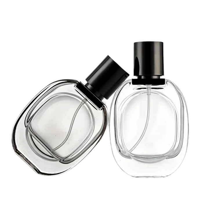 30ml Oval Glass Fine Mist Spray Bottles, Thin Black Frosted / Frosted / Clear In Stock, Refillable Vials for Essential Oil & Perfume - Image 2