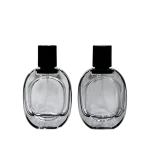 30ml Oval Glass Fine Mist Spray Bottles, Thin Black Frosted / Frosted / Clear In Stock, Refillable Vials for Essential Oil & Perfume - Image 3