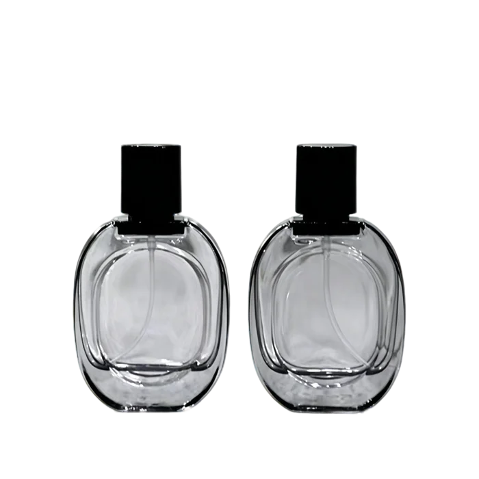 30ml Oval Glass Fine Mist Spray Bottles, Thin Black Frosted / Frosted / Clear In Stock, Refillable Vials for Essential Oil & Perfume - Image 3