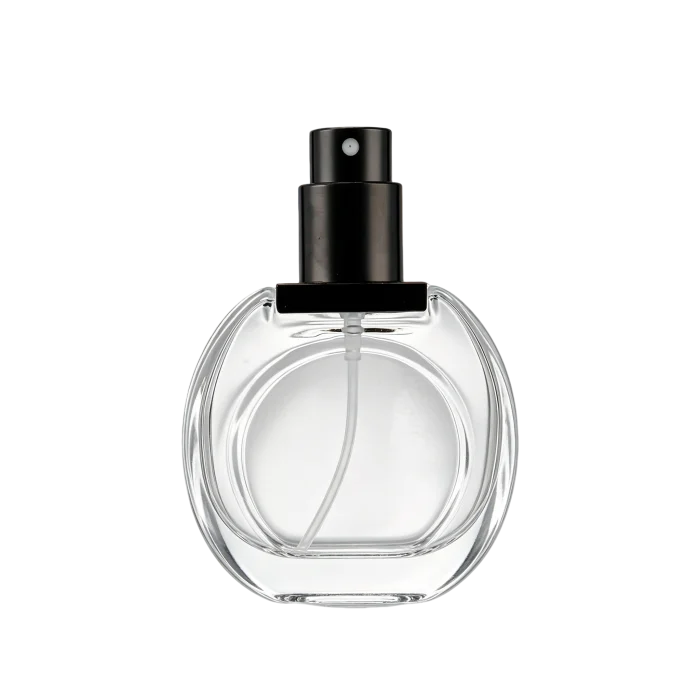 30ml Oval Glass Fine Mist Spray Bottles, Thin Black Frosted / Frosted / Clear In Stock, Refillable Vials for Essential Oil & Perfume - Image 4