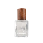30ml & 50ml Refillable Glass Perfume Bottles with Screw-On Beech Wood Caps - Image 3