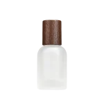 30ml 50ml 100ml Frosted Glass Spray Bottles, Empty Perfume Vials with Wooden Caps - Image 4