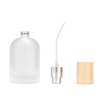 30ml 50ml 100ml Frosted Glass Spray Bottles, Empty Perfume Vials with Wooden Caps - Image 3