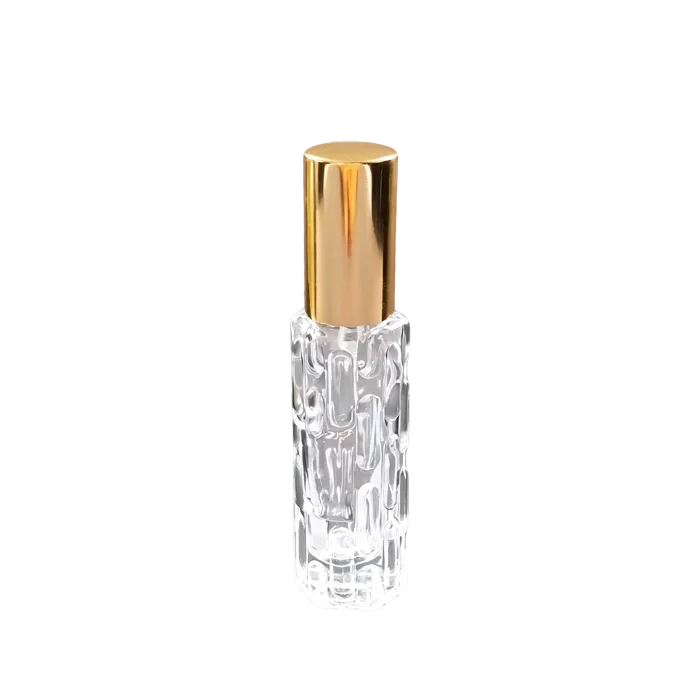 10ml Luxury Embossed Bitter Melon Glass Perfume Spray Bottles, Portable Empty Travel Refill Containers - Image 5