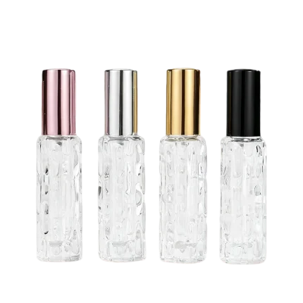 embossed bitter melon glass perfume spray bottles 10ml travel refill