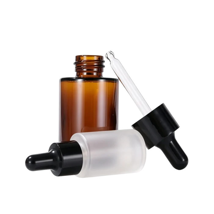 30ml Round Glass Dropper Bottles, Amber / Frosted / Clear, Special Containers for Cosmetics & Essential Oils - Image 3