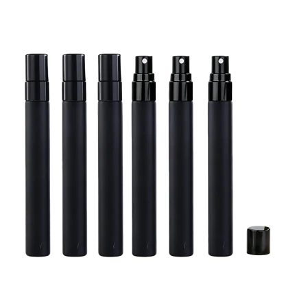 frosted black mist spray glass perfume bottles 5ml 10ml