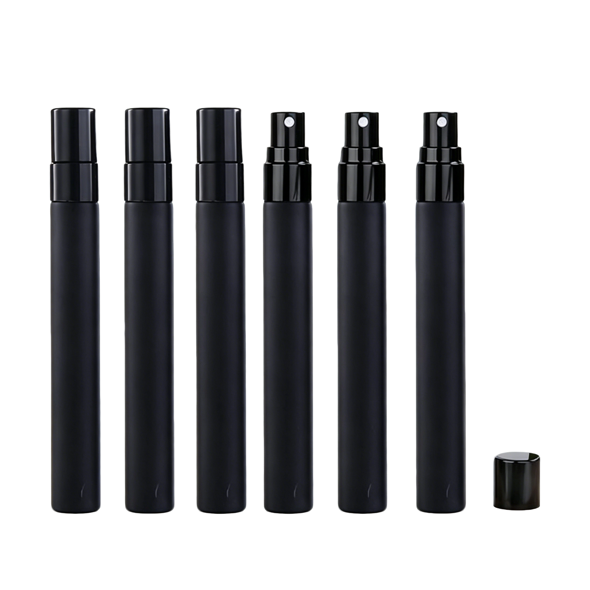 VT-GB-0033-主图-3 frosted black mist spray glass perfume bottles 5ml 10ml