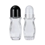 glass roll-on bottles 30ml 50ml leak-proof thick-walled antiperspirant body fragrance