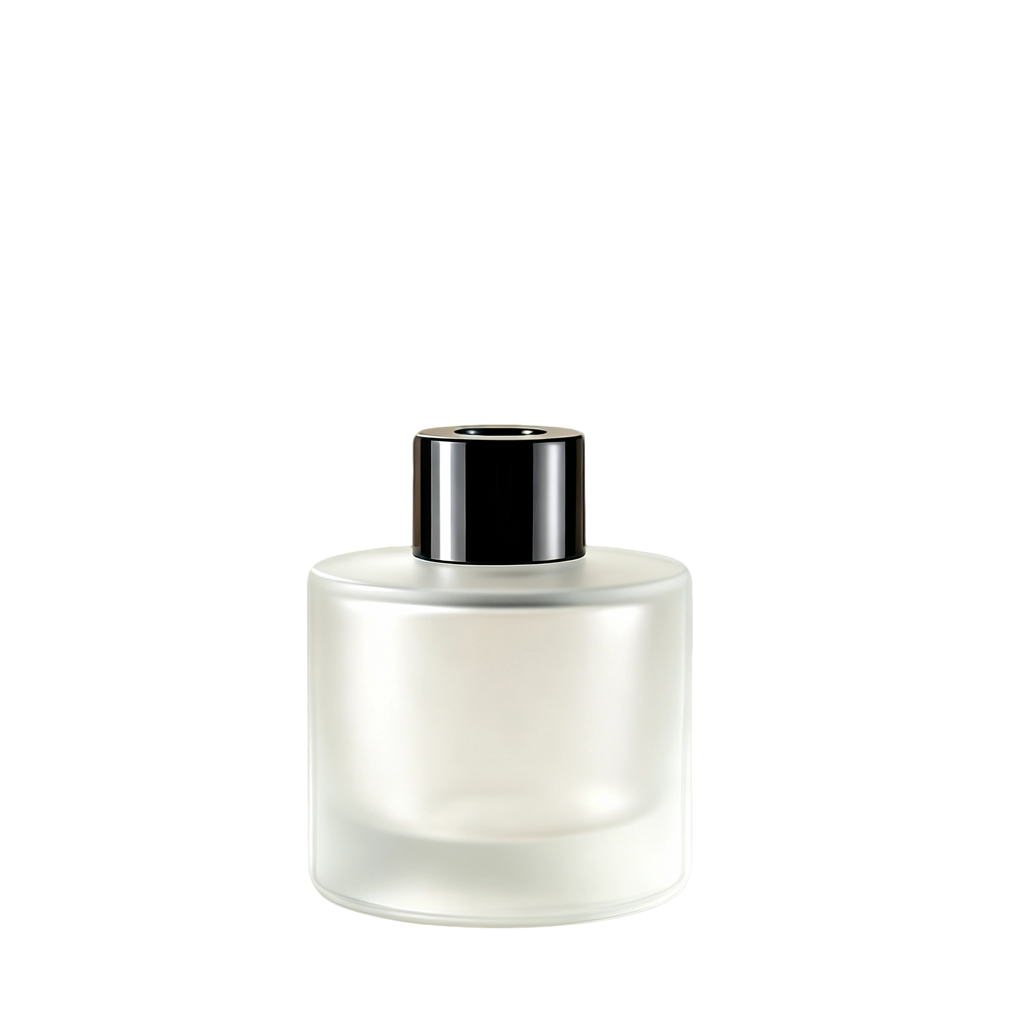 VT-GB-006-主图-2 aromatherapy glass bottles cylindrical matte frosted 50ml 100ml 200ml diffuser