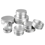 5ml 10ml 15ml 20ml 30ml 40ml 50ml 55ml 60ml 80ml 100ml 120ml 150ml 180ml 200ml 250ml 400ml Aluminum Cream Jars - Image 3