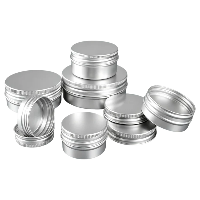 5ml 10ml 15ml 20ml 30ml 40ml 50ml 55ml 60ml 80ml 100ml 120ml 150ml 180ml 200ml 250ml 400ml Aluminum Cream Jars - Image 3
