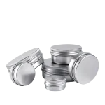 aluminum cream jars 5ml to 400ml with screw caps