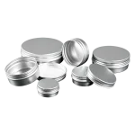 5ml 10ml 15ml 20ml 30ml 40ml 50ml 55ml 60ml 80ml 100ml 120ml 150ml 180ml 200ml 250ml 400ml Aluminum Cream Jars - Image 2