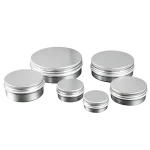 5ml 10ml 15ml 20ml 30ml 40ml 50ml 55ml 60ml 80ml 100ml 120ml 150ml 180ml 200ml 250ml 400ml Aluminum Cream Jars - Image 4
