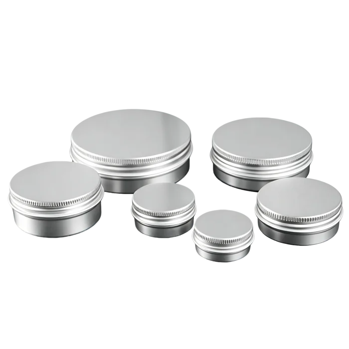 5ml 10ml 15ml 20ml 30ml 40ml 50ml 55ml 60ml 80ml 100ml 120ml 150ml 180ml 200ml 250ml 400ml Aluminum Cream Jars - Image 4