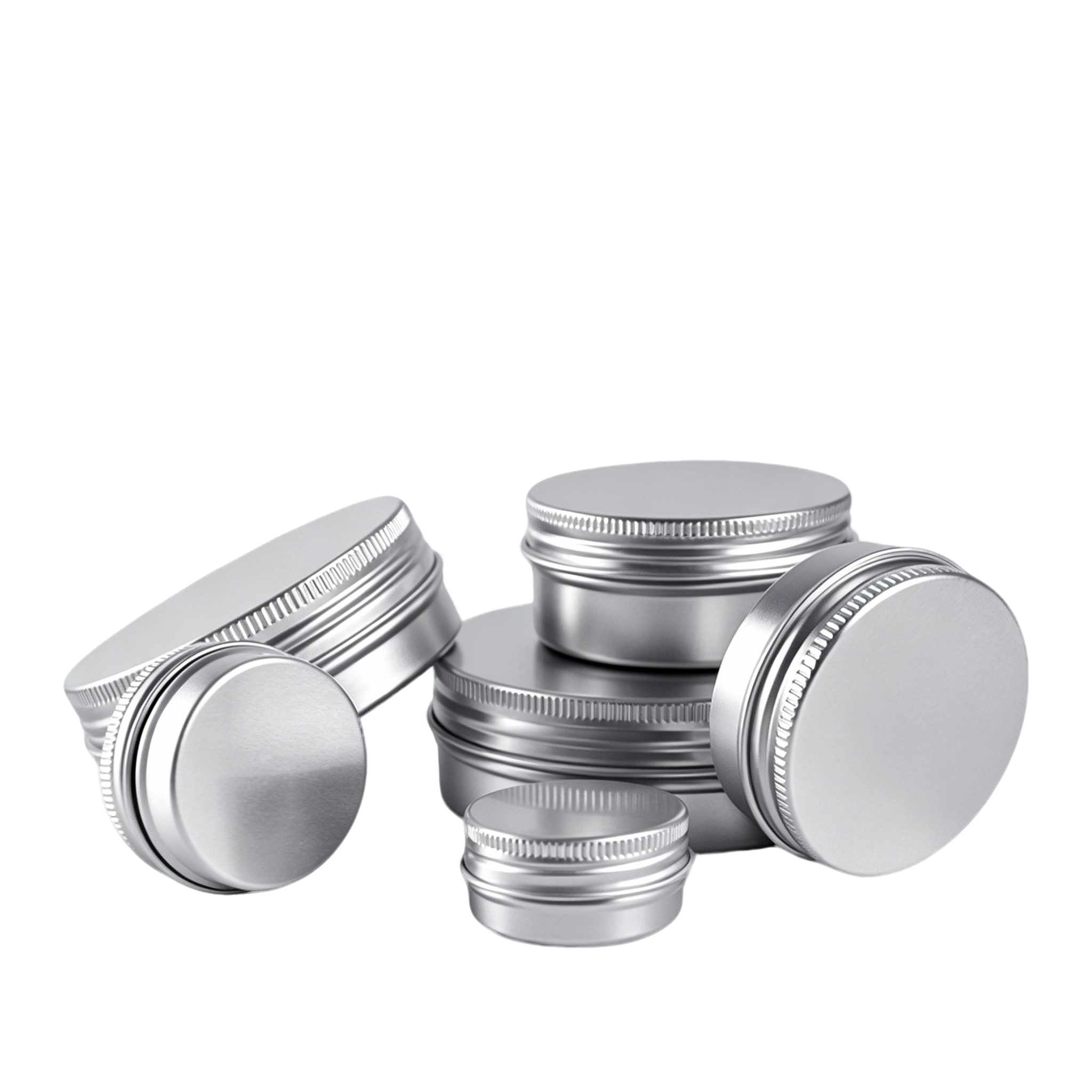 VT-MB-0001-主图 aluminum cream jars 5ml to 400ml with screw caps