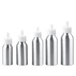 30ml 50ml 100ml Aluminum Bottles with Dropper Caps - Image 2