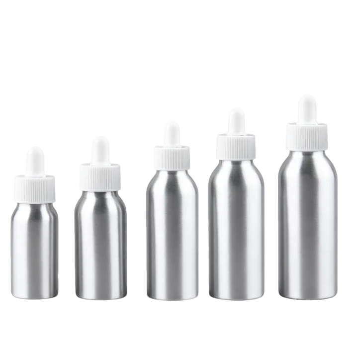 30ml 50ml 100ml Aluminum Bottles with Dropper Caps - Image 2