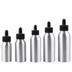 aluminum bottles with dropper caps 30ml 50ml 100ml