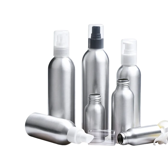 30ml 50ml 100ml 120ml 150ml 250ml Aluminum Bottles with Short Spray Pumps - Image 2