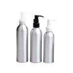 aluminum bottles with oil pump dispensers 30ml to 300ml