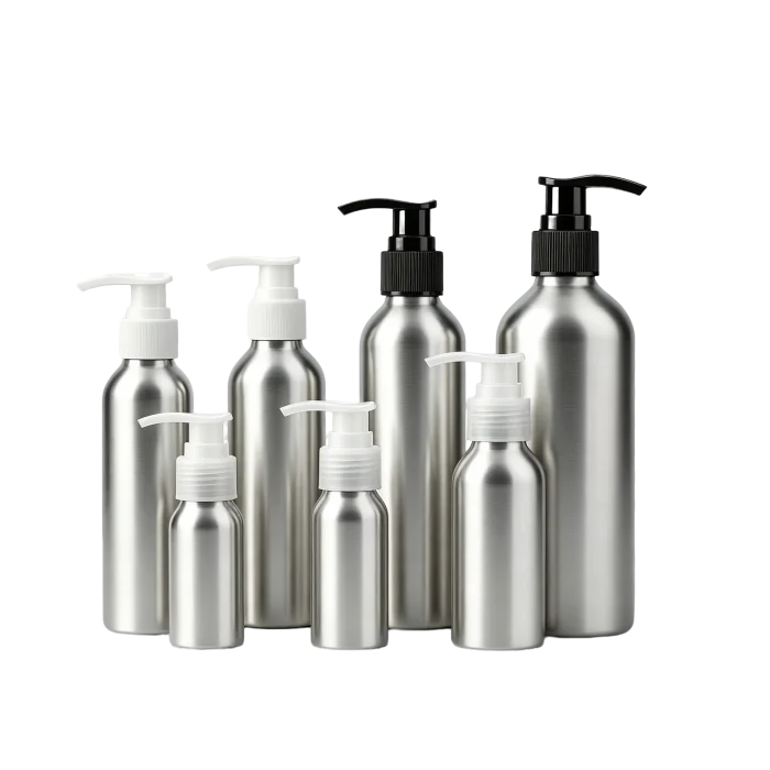 30ml 50ml 100ml 120ml 150ml 250ml Aluminum Bottles with PP Pumps - Image 2