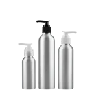 aluminum bottles with PP pumps 30ml to 250ml